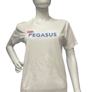 Pegasus White T-shirt Domestic Content Logo