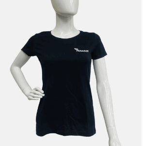 Pegasus Women's Black T-Shirt
